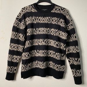 All Saints Knit Oversized Sweater – Midnight Navy / Gray – S